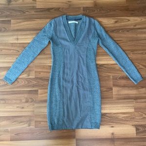 Merino wool grey dress